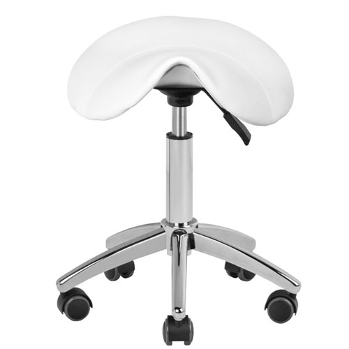 Professional aesthetic stool without back white - 0100769 AESTHETIC STOOLS