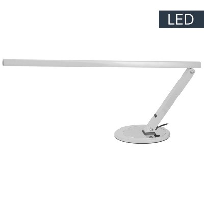 Led desk lamp slim silver - 0102182
