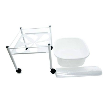 Wheeled pedicure assistant with basin - 0104917