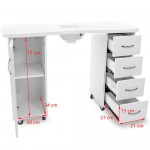 Professional manicure table - 0106681 MANICURE TROLLEY CARTS-TABLES
