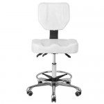 Professional manicure & cosmetics stool white - 0109193 MANICURE CHAIRS - STOOLS