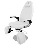 Professional pedicure & aesthetic white chair - 0112603 CHAIRS WITH HYDRAULIC-MANUAL LIFT