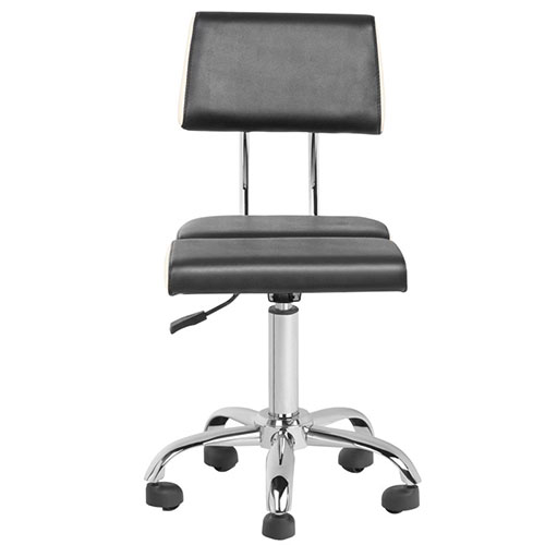 Professional salon chair Essen stool black-cream - 0113196 