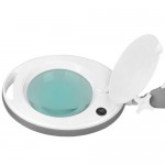 LED light with magnifying glass in white 8Watt - 0114850 LIGHTED MAGNIFYING LAMPS