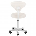 Professional manicure & cosmetic stool white - 0114881 MANICURE CHAIRS - STOOLS