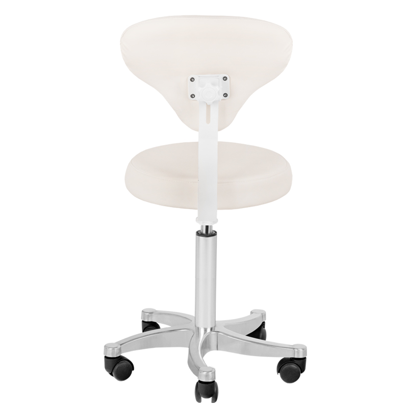 Professional manicure & cosmetic stool white - 0114881 MANICURE CHAIRS - STOOLS