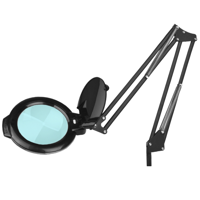 LED lupa lamp on a five-stand tripod black 10 Watt - 0115252 LIGHTED MAGNIFYING LAMPS