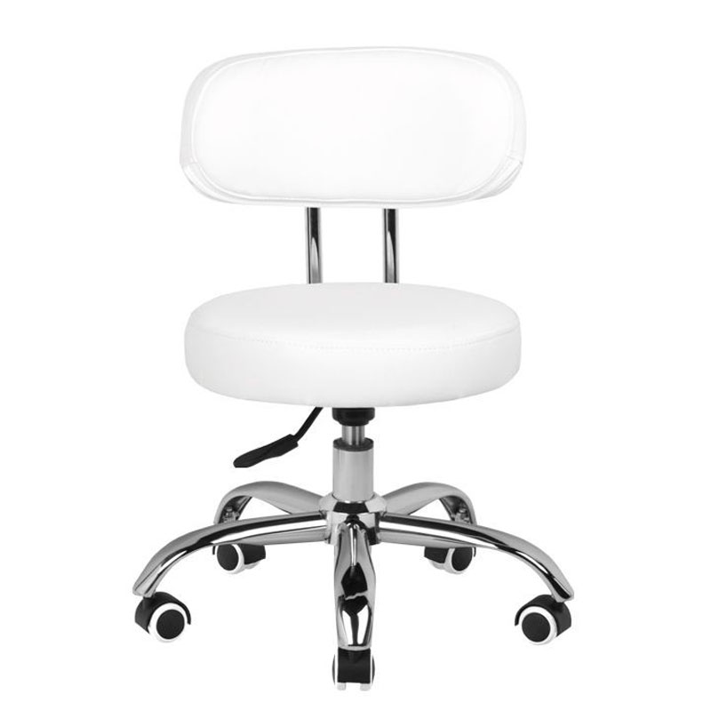 Professional pedicure & cosmetics stool white - 0119727 OFFERS