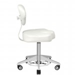 Professional manicure & cosmetic stool white - 0122307 MANICURE CHAIRS - STOOLS