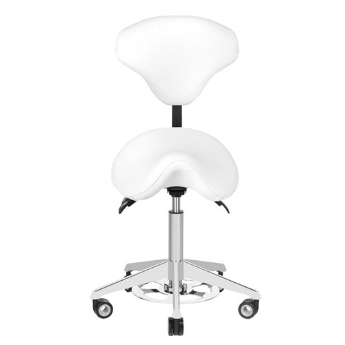 Professional manicure & cosmetic stool white - 0122308 MANICURE CHAIRS - STOOLS