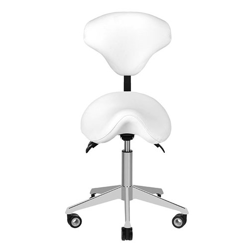 Professional manicure & cosmetic stool white - 0123384 MANICURE CHAIRS - STOOLS
