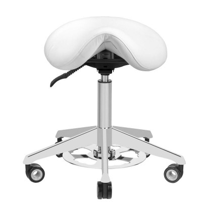 Professional manicure & aesthetic stool white - 0123400