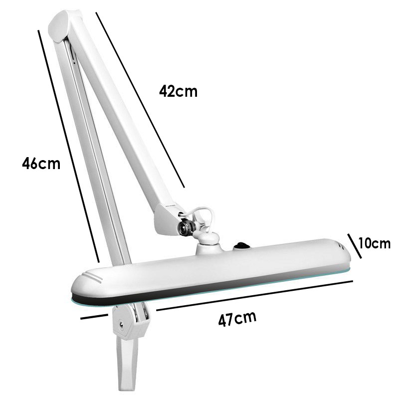 Elegant High Quality LED work lamp with vise and white light intensity adjustment - 0123740 BENCH WORKING LIGHTS 