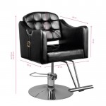 Professional salon chair 0-90 black - 0123788 LUXURY CHAIRS COLLECTION