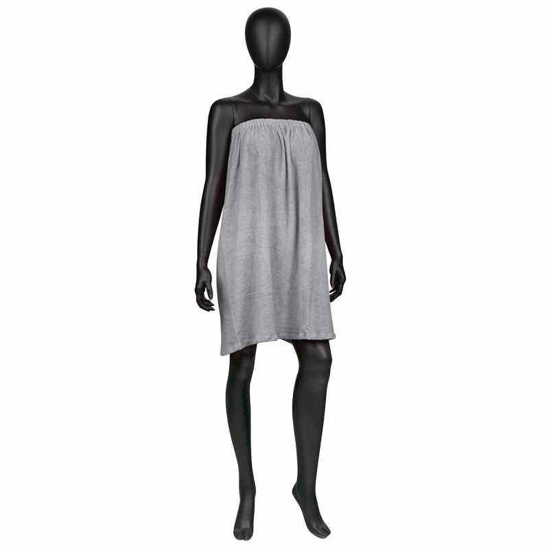  Aesthetic terry dress in gray - 0124245 SINGLE USE PRODUCTS