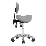 Professional aesthetic & manicure stool gray - 0124579 TATTOO EQUIPMENT
