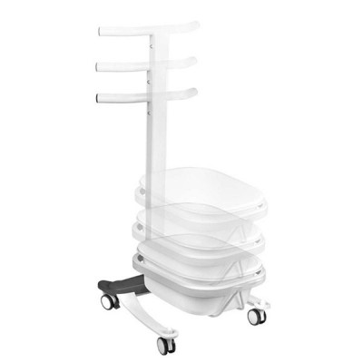 Professional wheeled pedicure helper with adjustable height - 0125922