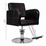 Professional salon chair HS92 black - 0126383 LUXURY CHAIRS COLLECTION