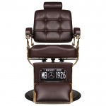 Barber chair Boss Old Leather Brown - 0126467 BARBER CHAIR