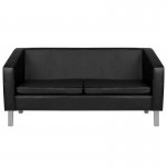 Professional waiting sofa Gabbiano BM18003 Black - 0126716 WAITING-RECEPTION & HAIRDRESSING CONSOLE-MIRRORS
