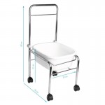 Professional pedicure kit with wheeled pedicure assistant-foot spa AM-506A – foot basin - 0126859 FOOTSTOOLS-HELPERS