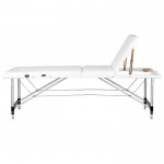 Folding Aluminum Massage Bed 3 Seat White -0126968 MASSAGE AND AESTHETIC BEDS