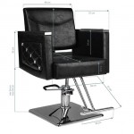 Professional hair salon seat SM363 black - 0129887 LUXURY CHAIRS COLLECTION