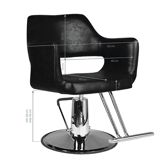 Professional hair salon seat SM339 Black - 0129888 LUXURY CHAIRS COLLECTION
