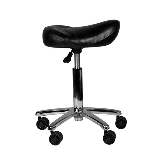 Professional hair salon & aesthetic stool black - 0129899 STOOLS WITHOUT BACK