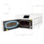 Бял компактен автоклав LAFOMED LCD 3L - 0130226 Стерилизатори – UV Стерилизатори – Кристали – Ултразвукови Стерилизатори 