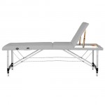 Folding Aluminum Massage Bed 3 Seat Gray-0130791 MASSAGE AND AESTHETIC BEDS