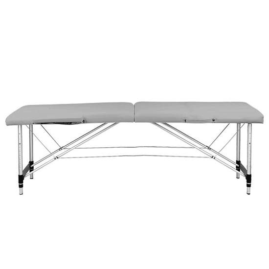Folding Aluminum Massage Bed 2 Seat Gray - 0130826 MASSAGE AND AESTHETIC BEDS