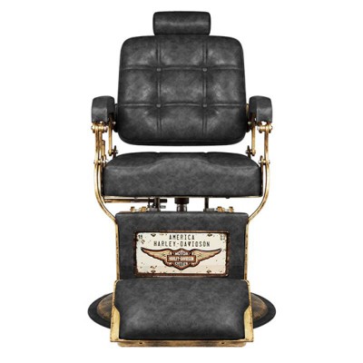 Barber chair Boss HD Old Leather Black - 0131780