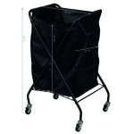 Folding wheeled hair salon basket Black - 0131983 SALON HELPERS