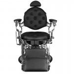Barber chair Giulio Silver-Black - 0132538 BARBER CHAIR