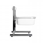 Foot spa - pedicure assistant with adjustable height Chrome - 0132869 FOOTSTOOLS-HELPERS