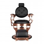 Barber chair Claudius Rose Gold-Black - 0133012 BARBER CHAIR