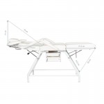Eyelash & Aesthetic Bed Extra Comfort White - 0133146 CHAIRS WITH HYDRAULIC-MANUAL LIFT