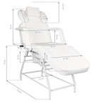 Eyelash & Aesthetic Bed Extra Comfort White - 0133146 CHAIRS WITH HYDRAULIC-MANUAL LIFT