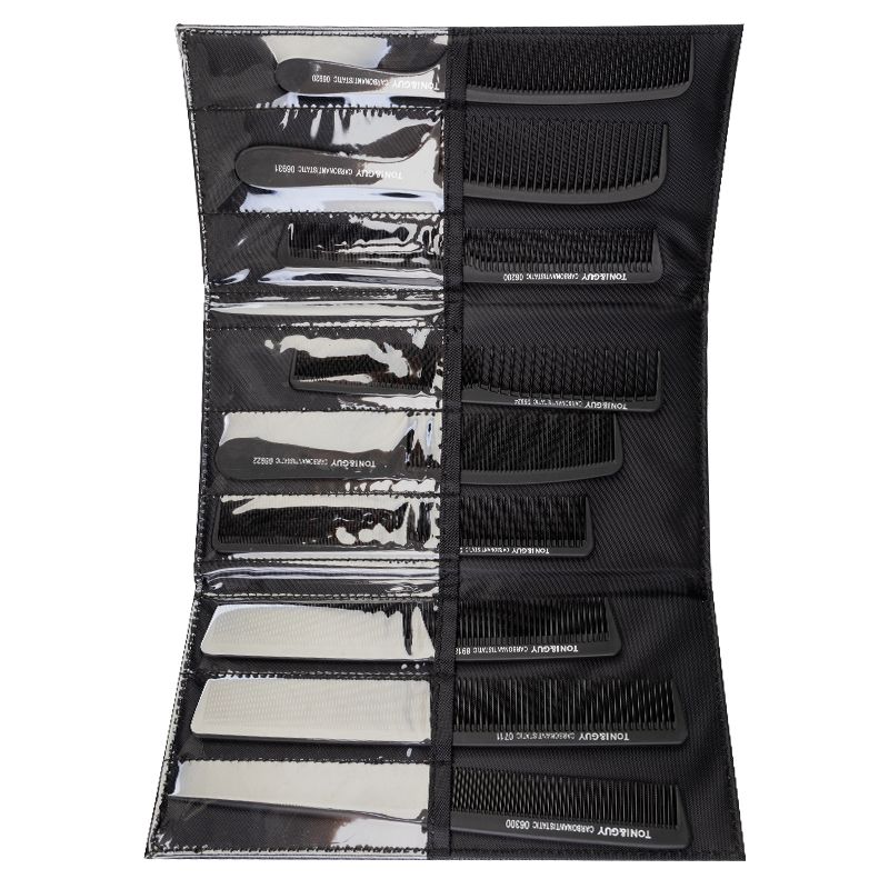 Professional set of combs Carbon Tony & Guy N-20 9 pieces - 0133296 COMBS