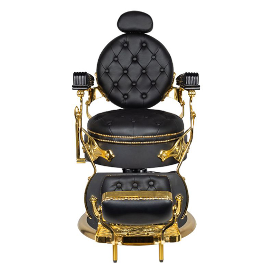 Gabbiano Barber chair Cesare Gold Black - 0133779 BARBER CHAIR
