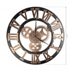 Decorative hair salon clock Brass Gears - 0135175 WALL CLOCKS