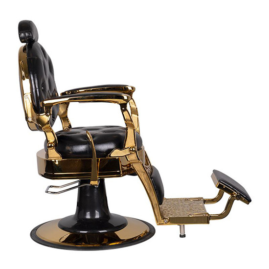 Gabbiano Barber chair Tito Gold Black - 0135422 BARBER CHAIR