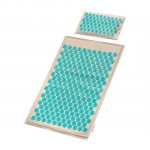 Eco Premium Health Yoga massage Therapeutic mattress with pillow Natural Beige and Turquoise - 0135519 PRODUCTS & MASSAGE DEVICES