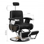 Gabbiano Barber chair Livio Black  - 0136677 BARBER CHAIR