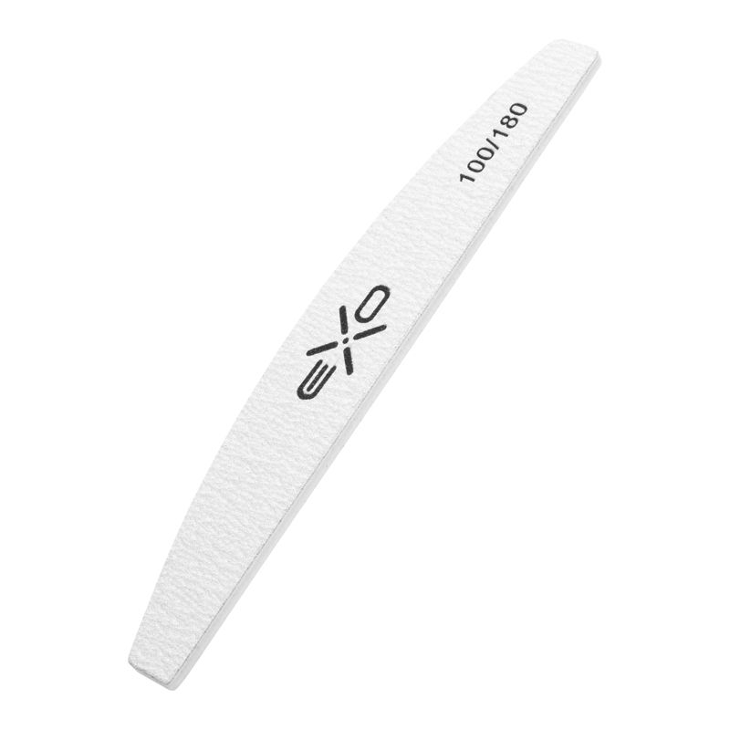 Exo Professional Nail File 100/180grit Half moon Safe Pack - 0137628 NAIL FILES-BUFFER
