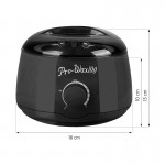 Professional wax heater with bucket pro wax 400ml Black 100watt - 0138233 WAX HEATERS