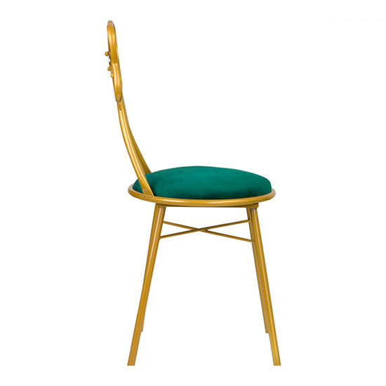 Luxury chair Velvet Ribbon Green - 0138354 NORDIC STYLE COLLECTION