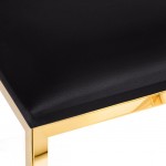 Luxury aesthetic stool Agnes Gold Black  - 0138357 MANICURE CHAIRS - STOOLS