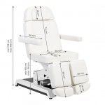 Electric aesthetic and podiatry chair Expert with 3 motors White - 0140891 CHAIRS WITH ELECTRIC LIFT